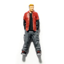 Load image into Gallery viewer, 1:64 Painted Figure Mini Model Miniature Resin Diorama Sand Walking Dog Poodle