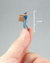 Load image into Gallery viewer, 1:64 Painted Figure Mini Model Toy People Miniature Car Scenes Resin Carrier man