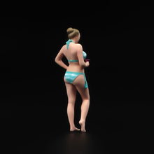 Load image into Gallery viewer, 1:64 Painted Unpainted Figure Model Miniature Resin Diorama Toy Bikini Lady Wine New