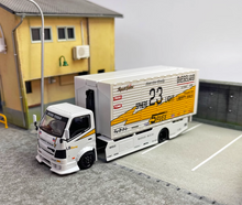 Load image into Gallery viewer, Microturbo 1:64 LB Flatbed Container Truck Model Diecast Metal Car