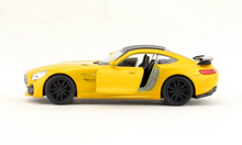 Load image into Gallery viewer, WELLY 1:36 Yellow AMG GT-R Racing Sports Model Diecast Toy Metal Car BN