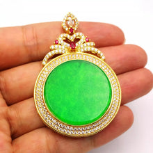 Load image into Gallery viewer, Nature Jade Fortune Pendant Necklace Gift Jewelry charm Blessing Lucky New c