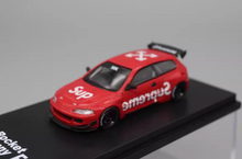 Load image into Gallery viewer, Fuji 1:64 JDM Red Civic EG6 Rocket Bunny Sports Model Diecast Metal Car New