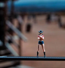 Load image into Gallery viewer, 1:64 Painted Figure Mini Model Miniature Resin Diorama Sand Western Cow Girl