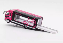Load image into Gallery viewer, GCD 1:64 Pink Fuso Fighter Outriggers Raised Truck Model Diecast Metal Car New Collection