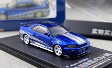 Load image into Gallery viewer, FS 1:64 Blue Skyline GTR R34 Nismo Z-Tune Sports Model Diecast Metal Car New Collection