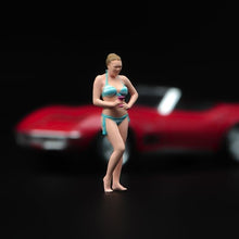 Load image into Gallery viewer, 1:64 Painted Unpainted Figure Model Miniature Resin Diorama Toy Bikini Lady Wine New