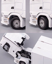Load image into Gallery viewer, GCD 1:64 White Scania S730 Enclosed Double Deck Tow Truck Model Diecast Metal
