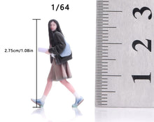 Load image into Gallery viewer, 1:64 Painted Figure Model Miniature Resin Diorama Toy Sand Walking Girl Casual