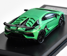Load image into Gallery viewer, JY 1:64 Green Aventador SVJ LP770-4 Sports Model Diecast Metal Car New Collection