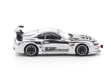 Load image into Gallery viewer, Poprace 1:64 Silver Carbon Supra GT300 Top Secret Model Diecast Metal Car New Collection