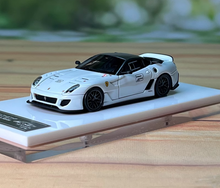 Load image into Gallery viewer, Car's Lounge 1:64 White 599xx GTO #2 Racing Sports Model Diecast Resin Car New