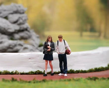 Load image into Gallery viewer, 1:64 Painted Figure Model Miniature Resin Diorama Sand School Couple Lovers Toy