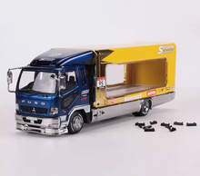 Load image into Gallery viewer, GCD 1:64 Plating Blue Spoon Fuso Fighter Truck Model Diecast Metal Car New Collection
