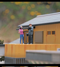 Load image into Gallery viewer, 1:64 Painted Figure Mini Model Miniature Resin Diorama Gym Sport Lady Man Couple New Scene