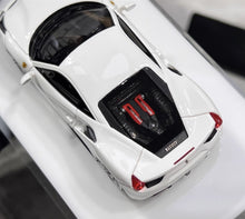 Load image into Gallery viewer, 1:64 CL White 488 GTB Hard Top Sports Model Diecast Resin Car New Collection