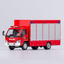 Load image into Gallery viewer, GCD 1:64 Red Rescue Fire Engine Van Truck Model Diecast Metal Car New