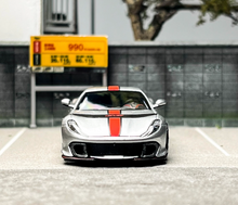 Load image into Gallery viewer, TOC 1:64 Silver 812C Coupe Racing Sports Model Diecast Metal Car BN