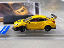 Load image into Gallery viewer, CM 1:64 Yellow Impreza WRX 11 XI Widebody Sports Model Diecast Metal Car New Collection