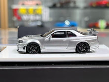 Load image into Gallery viewer, BZMW 1:64 Silver Skyline GTR R34 NISMO Z-Tune Sport Model Diecast Resin Car