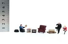 Load image into Gallery viewer, 1:64 Painted Figure Model Miniature Resin Diorama Sand Barbecue Set Drinking Toy