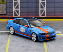Load image into Gallery viewer, SW 1:64 Blue Gulf M3 E46 Coupe Sports Model Diecast Metal Car New