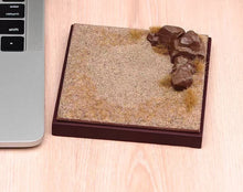 Load image into Gallery viewer, 1:64 Painted Car Model Base Miniature Diorama Road Sand Scenario Wasteland Rock
