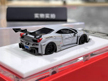 Load image into Gallery viewer, 1:64 Matte Gray 458 GT LB Racing Sports Model Diecast Resin Car BN