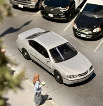 Load image into Gallery viewer, 596 1:64 Silver Impala Sedan Sports Model Diecast Metal Car New Collection