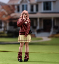 Load image into Gallery viewer, 1:24 Painted Figure Model Miniature Resin Diorama Uniform Preppy Style Girl Lady