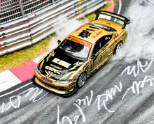 Load image into Gallery viewer, MINIGT 1:64 Gold Silvia S15 Top Secret D1GP Drift Model Diecast Metal Car New Collection