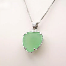 Load image into Gallery viewer, Nature Jade Love Pendant Necklace Gift Jewelry charm Blessing Adore Jewelry k