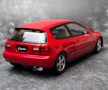 Load image into Gallery viewer, LCD 1:18 Red JDM Civic EG6 SIR Hatchback Sports Model Diecast Metal Car New