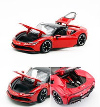 Load image into Gallery viewer, Bburago 1:24 Red SF90 Stradale Racing Sports Model Toy Diecast Metal Car BN