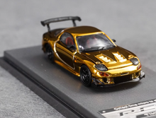 Load image into Gallery viewer, TM 1:64 Plating Gold JDM RX-7 FD3S RE Sports Model Diecast Metal Car New Collection