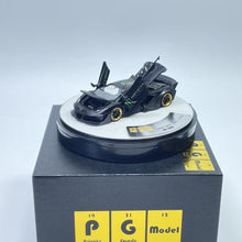 Load image into Gallery viewer, PGM 1:64 Matte Black LP700 GT EVO Round Open Model Diecast Metal Car Box New Collection