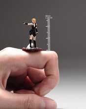 Load image into Gallery viewer, 1:64 Painted Unpainted Figure Model Miniature Resin Diorama Killer Lady with Gun New