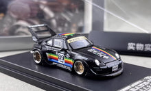 Load image into Gallery viewer, SW 1:64 Black Apple #89 RWB 993 Big Spoiler Sports Model Diecast Metal Car New Collection