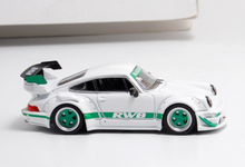 Load image into Gallery viewer, Star 1:64 White Green RWB 964 GT Racing Sports Model Diecast Metal Car New Collection
