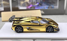 Load image into Gallery viewer, HKM 1:64 Electroplated Gold One 1 Racing Sports Model Diecast Metal Car New Collection