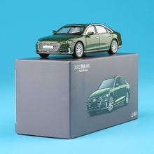 Load image into Gallery viewer, JKM 1:64 Green 2021 A8L Luxury Sedan Sports Model Diecast Metal Car New