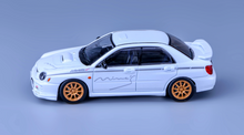 Load image into Gallery viewer, 1:64 Furuya White Impreza WRX STI VII 7 Sedan Mines Model Diecast Metal Car