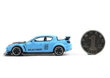 Load image into Gallery viewer, Poprace 1:64 Blue Carbon RX8 RE Sports Model Diecast Metal Car New Collection