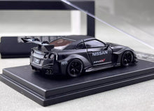 Load image into Gallery viewer, MC 1:64 Matte Black GTR R35 LB Widebody Sports Model Diecast Metal Car New Collection