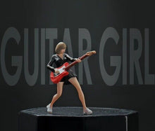 Load image into Gallery viewer, 1:64 Painted Figure Mini Model Miniature Resin Diorama Sand People Guitar Girl