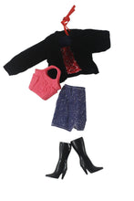 Load image into Gallery viewer, Barbie Doll Clothing 11.5" Girl Wear Fashion Outfits 1/6 Top Skirt Pants Jeans Bag
