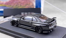Load image into Gallery viewer, Fuji 1:64 Black Carbon Skyline GTR R34 Nismo Z-Tune Model Diecast Metal Car