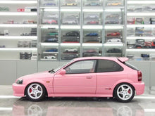 Load image into Gallery viewer, MH 1:18 Pink Civic Type R EK9 B16B Vtec Engine Model Diecast Metal Car New Collection