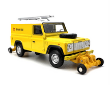 Load image into Gallery viewer, 1:76 Yellow Land Rover Defender 90 British Rail Model Diecast Metal Car New Collection