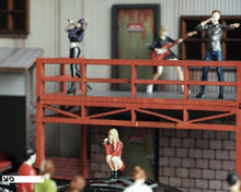 Load image into Gallery viewer, 1:64 Painted Figure Mini Model Miniature Car Scenes Resin Girl Singer Squatting